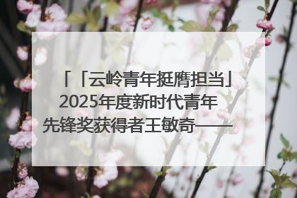 「云岭青年挺膺担当」2025年度新时代青年先锋奖获得者王敏奇——澜沧江上好渔人