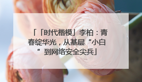 「时代楷模」李柏：青春绽华光，从基层“小白”到网络安全尖兵