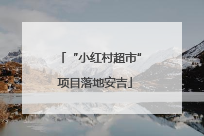 “小红村超市”项目落地安吉