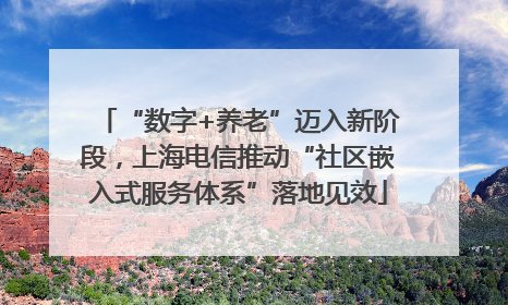 “数字+养老”迈入新阶段，上海电信推动“社区嵌入式服务体系”落地见效