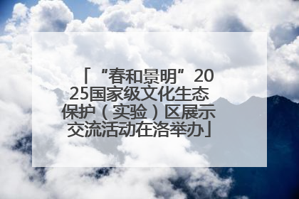 “春和景明”2025国家级文化生态保护（实验）区展示交流活动在洛举办