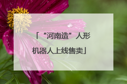 “河南造”人形机器人上线售卖