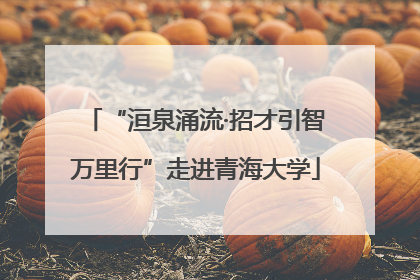 “洹泉涌流·招才引智万里行”走进青海大学