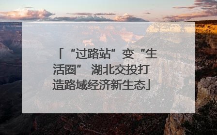 “过路站”变“生活圈” 湖北交投打造路域经济新生态