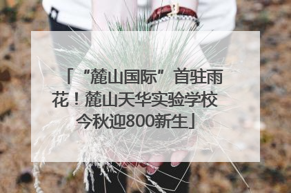 “麓山国际”首驻雨花！麓山天华实验学校今秋迎800新生