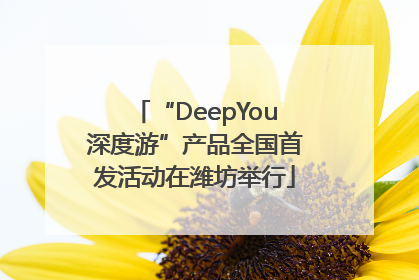 “DeepYou深度游”产品全国首发活动在潍坊举行