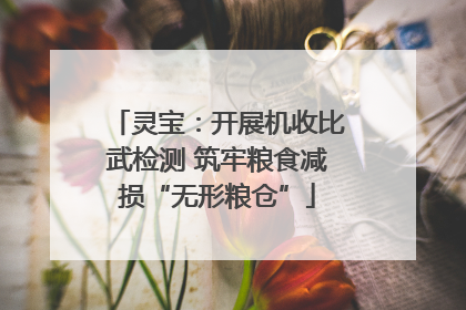 灵宝：开展机收比武检测 筑牢粮食减损“无形粮仓”