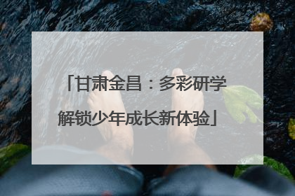 甘肃金昌：多彩研学解锁少年成长新体验