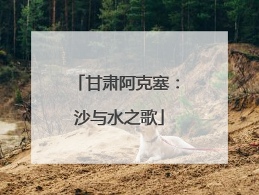 甘肃阿克塞：沙与水之歌