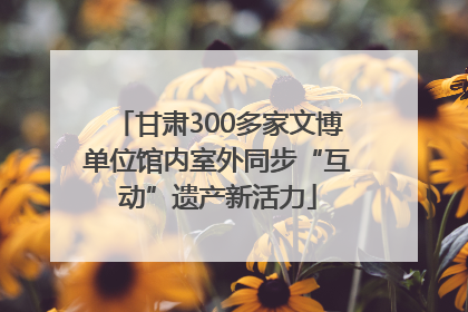 甘肃300多家文博单位馆内室外同步“互动”遗产新活力