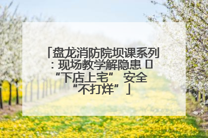 盘龙消防院坝课系列：现场教学解隐患   “下店上宅” 安全 “不打烊”