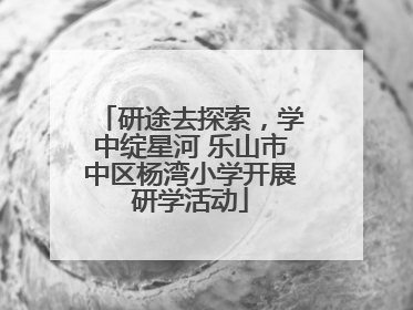 研途去探索，学中绽星河 乐山市中区杨湾小学开展研学活动