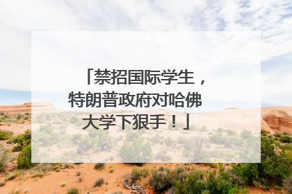 禁招国际学生，特朗普政府对哈佛大学下狠手！