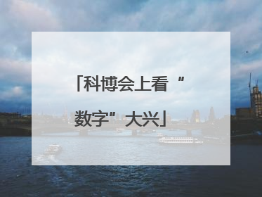 科博会上看“数字”大兴