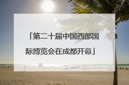 第二十届中国西部国际博览会在成都开幕