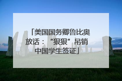 美国国务卿鲁比奥放话：“狠狠”吊销中国学生签证