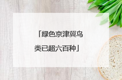 绿色京津冀鸟类已超六百种