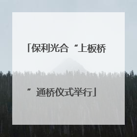 保利光合“上板桥”通桥仪式举行