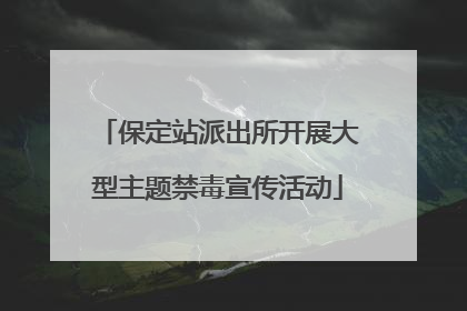保定站派出所开展大型主题禁毒宣传活动
