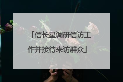 信长星调研信访工作并接待来访群众