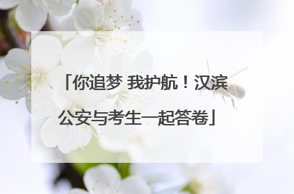 你追梦 我护航！汉滨公安与考生一起答卷