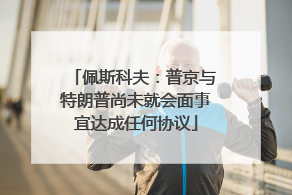 佩斯科夫：普京与特朗普尚未就会面事宜达成任何协议