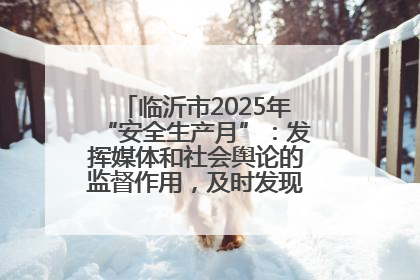 临沂市2025年“安全生产月”：发挥媒体和社会舆论的监督作用，及时发现并消除安全隐患