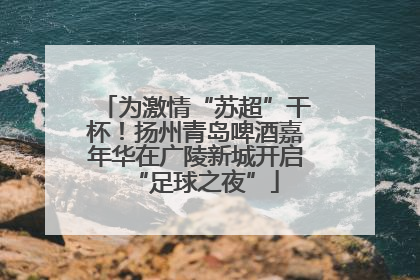 为激情“苏超”干杯！扬州青岛啤酒嘉年华在广陵新城开启“足球之夜”