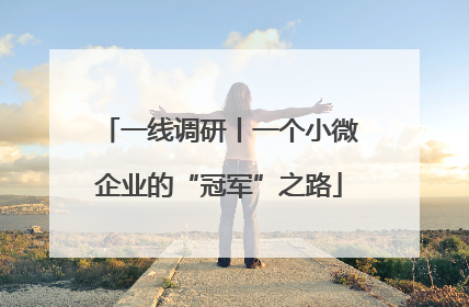 一线调研丨一个小微企业的“冠军”之路