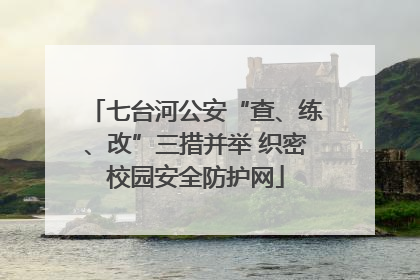七台河公安“查、练、改”三措并举 织密校园安全防护网