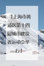 上海市黄浦区第十四届城市建设者运动会举行