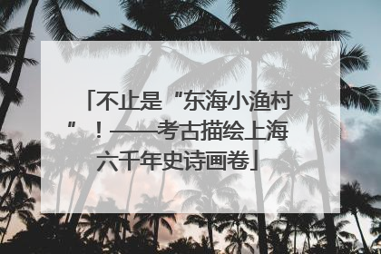 不止是“东海小渔村”！——考古描绘上海六千年史诗画卷