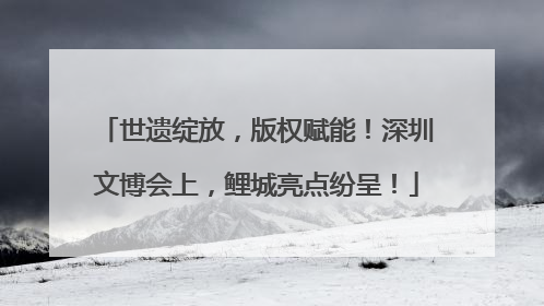 世遗绽放，版权赋能！深圳文博会上，鲤城亮点纷呈！