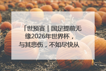 世预赛｜国足提前无缘2026年世界杯，与其悲伤，不如尽快从选帅开始重建