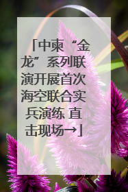中柬“金龙”系列联演开展首次海空联合实兵演练 直击现场→