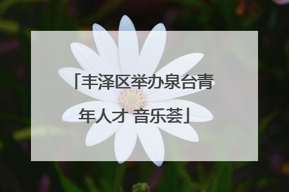 丰泽区举办泉台青年人才 音乐荟