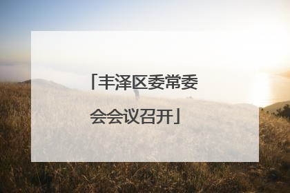 丰泽区委常委会会议召开