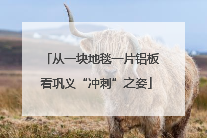 从一块地毯一片铝板看巩义“冲刺”之姿
