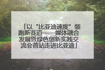 以“比亚迪速度”领跑新赛道——媒体融合发展暨绿色创新实践交流会首站走进比亚迪