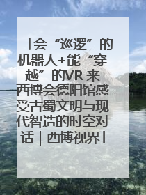 会“巡逻”的机器人+能“穿越”的VR 来西博会德阳馆感受古蜀文明与现代智造的时空对话｜西博视界