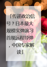 传递政治信号？日本最大规模实弹演习首现远程导弹，中国专家解读