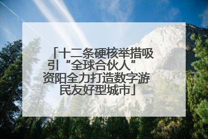 十二条硬核举措吸引“全球合伙人” 资阳全力打造数字游民友好型城市