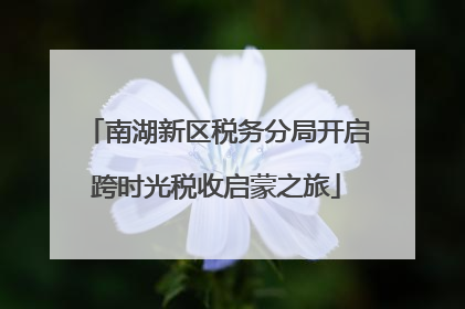 南湖新区税务分局开启跨时光税收启蒙之旅