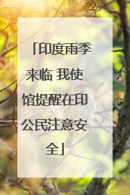 印度雨季来临 我使馆提醒在印公民注意安全