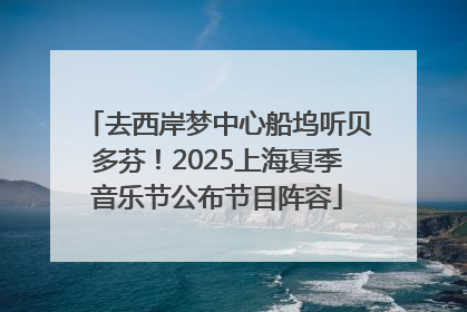去西岸梦中心船坞听贝多芬！2025上海夏季音乐节公布节目阵容