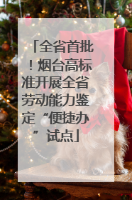 全省首批！烟台高标准开展全省劳动能力鉴定“便捷办”试点