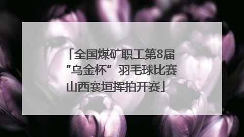 全国煤矿职工第8届“乌金杯”羽毛球比赛山西襄垣挥拍开赛