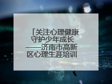 关注心理健康 守护少年成长——济南市高新区心理生涯培训奥龙小学专场
