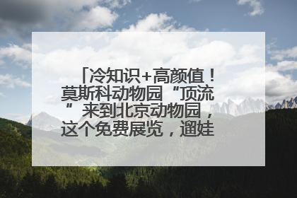 冷知识+高颜值！莫斯科动物园“顶流”来到北京动物园，这个免费展览，遛娃拍照两不误！