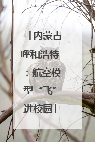 内蒙古呼和浩特：航空模型“飞”进校园